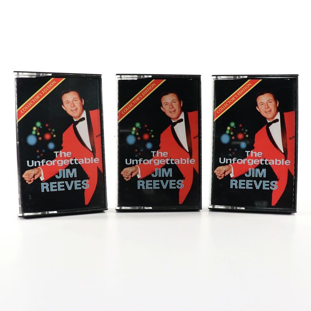 The Unforgettable Jim Reeves (3 Cassette Tape Set, 1994, Reader's Digest) TESTED